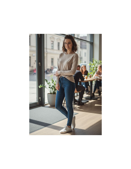 CASHMERE TOUCH: Dámske tričko MODAL-KASMIR natural melange