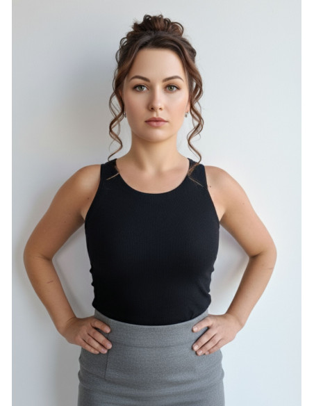 CASHMERE TOUCH: Dámske tielko MODAL-KASMIR black