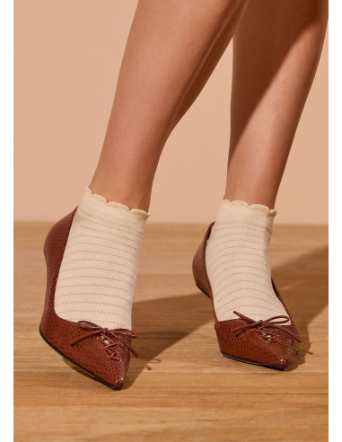 Dámske bavlnené členkové ponožky AUDREY
